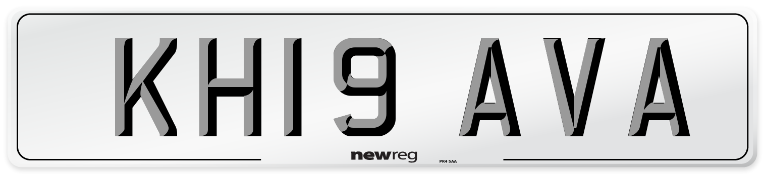 KH19 AVA Number Plate from New Reg